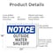 Signmission Outside Water Shutoff, 24 in W x Rectangle, Aluminum OS-2PACK-NS-A-1824-L-17080 - alternate 3